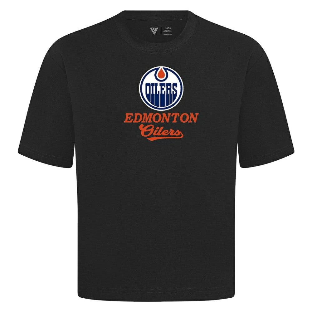 NHL Edmonton Oilers Levelwear Team Surge Luxe Signature Knit T-Shirt