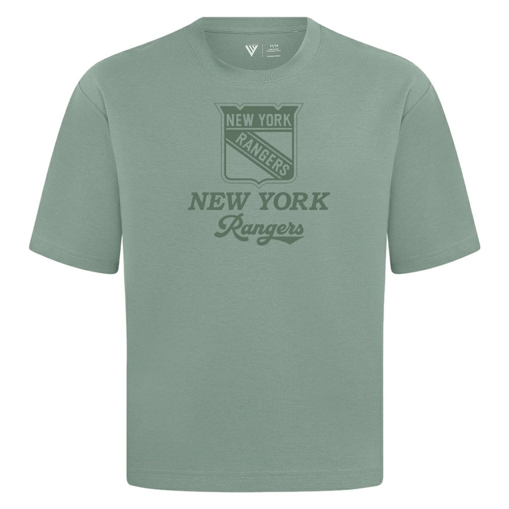 NHL New York Rangers Levelwear Shadow Surge Luxe Signature Knit T-Shirt