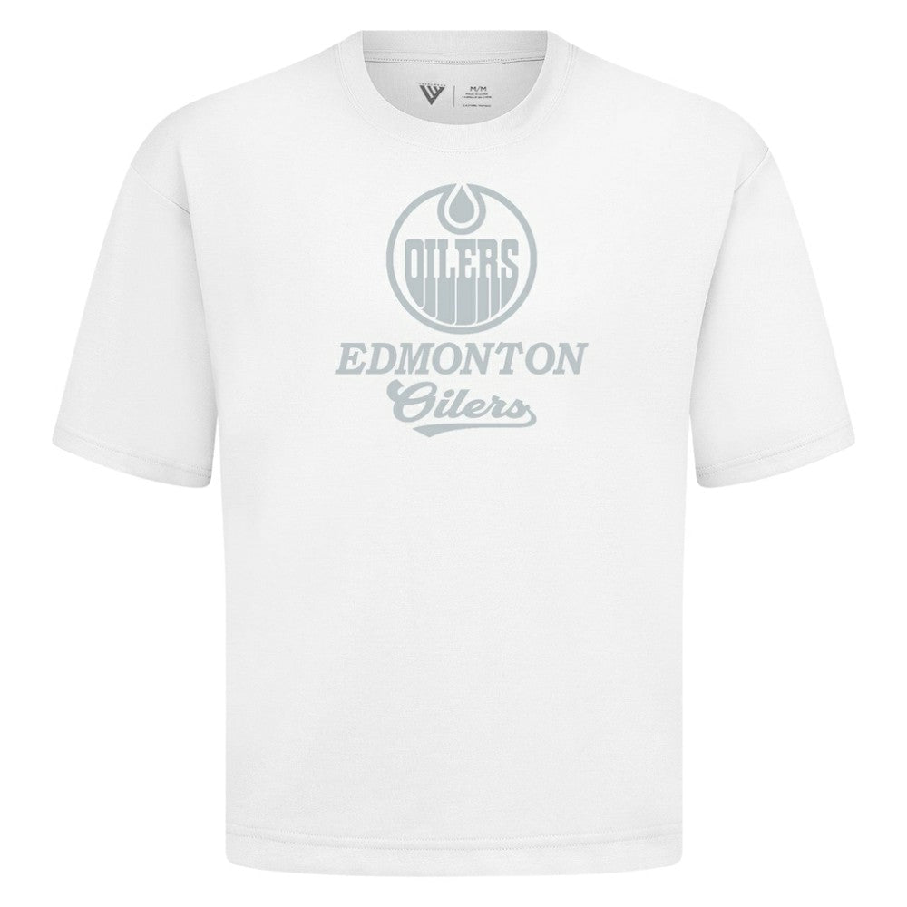 NHL Edmonton Oilers Levelwear Shadow Surge Luxe Signature Knit T-Shirt