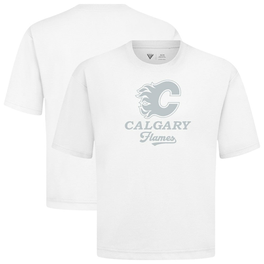 NHL Calgary Flames Levelwear Shadow Surge Luxe Signature Knit T-Shirt