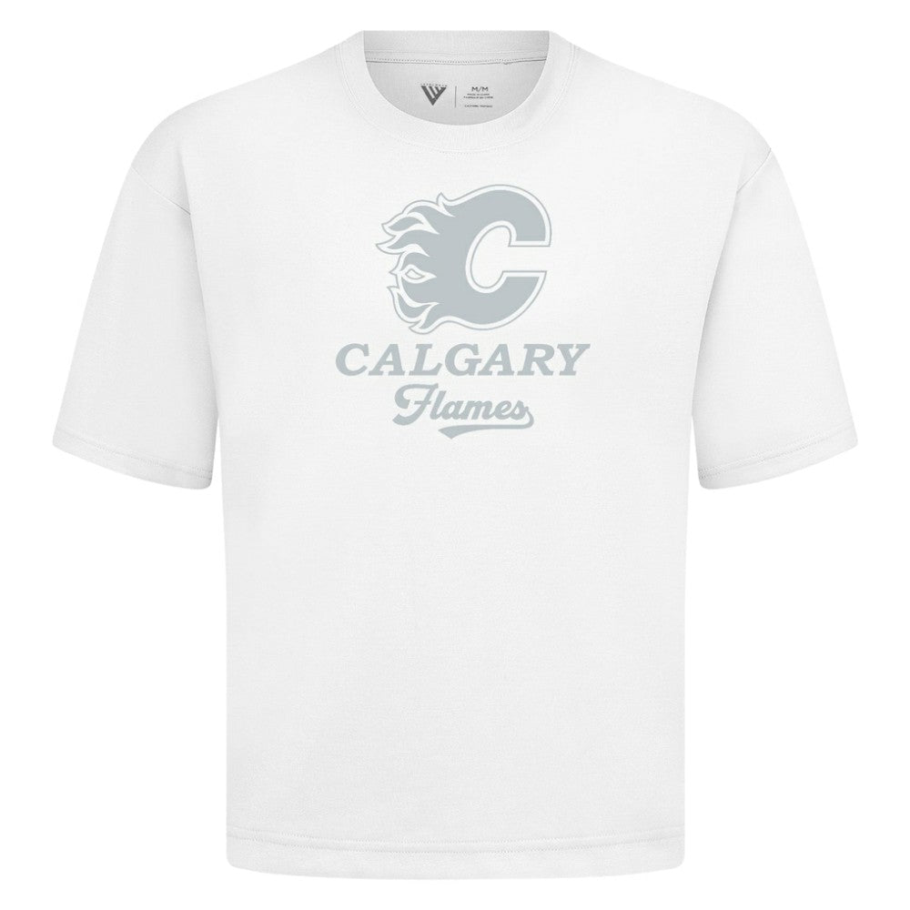NHL Calgary Flames Levelwear Shadow Surge Luxe Signature Knit T-Shirt
