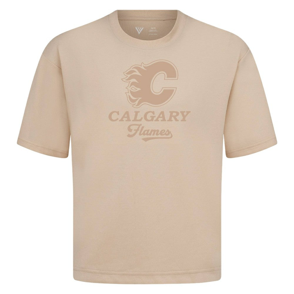 NHL Calgary Flames Levelwear Shadow Surge Luxe Signature Knit T-Shirt