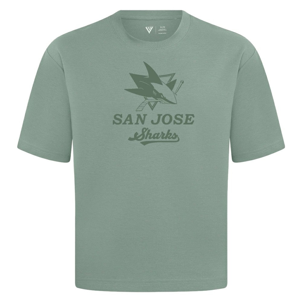 NHL San Jose Sharks Levelwear Shadow Surge Luxe Signature Knit T-Shirt