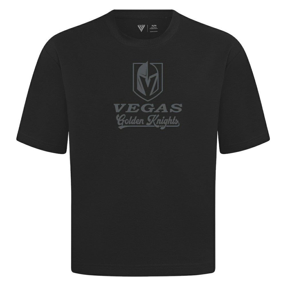 NHL Vegas Golden Knights Levelwear Shadow Surge Luxe Signature Knit T-Shirt