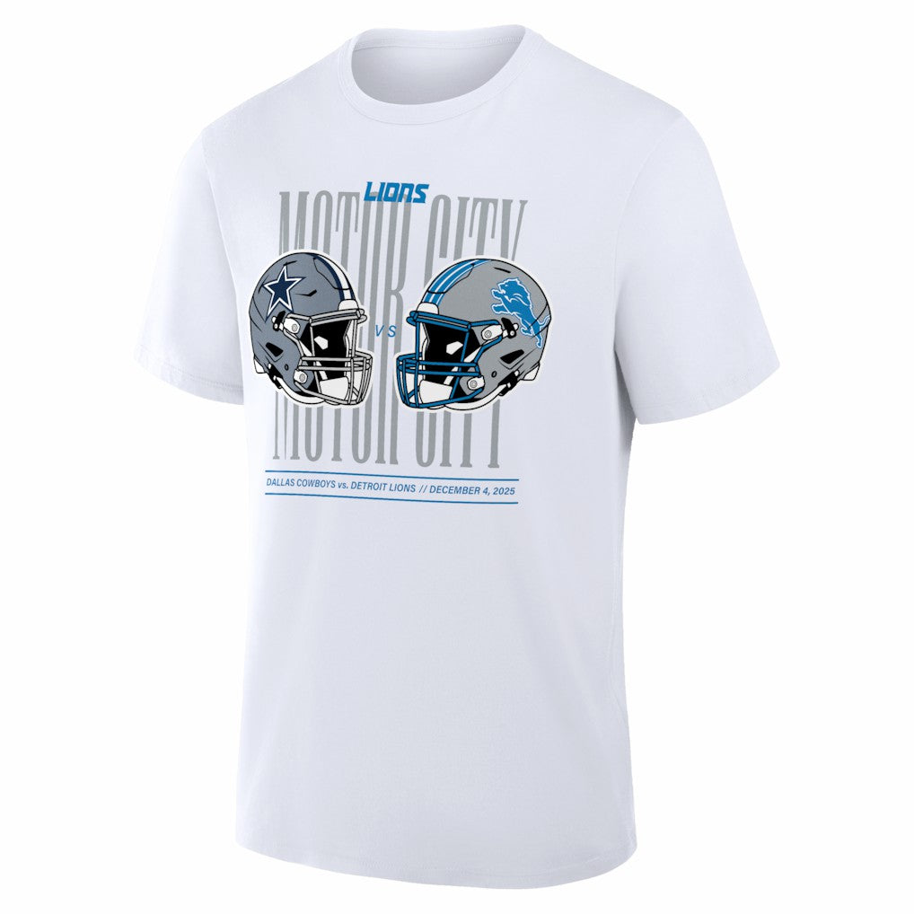 vs. Dallas Cowboys White Out T-Shirt - Detroit Lions T-shirts
