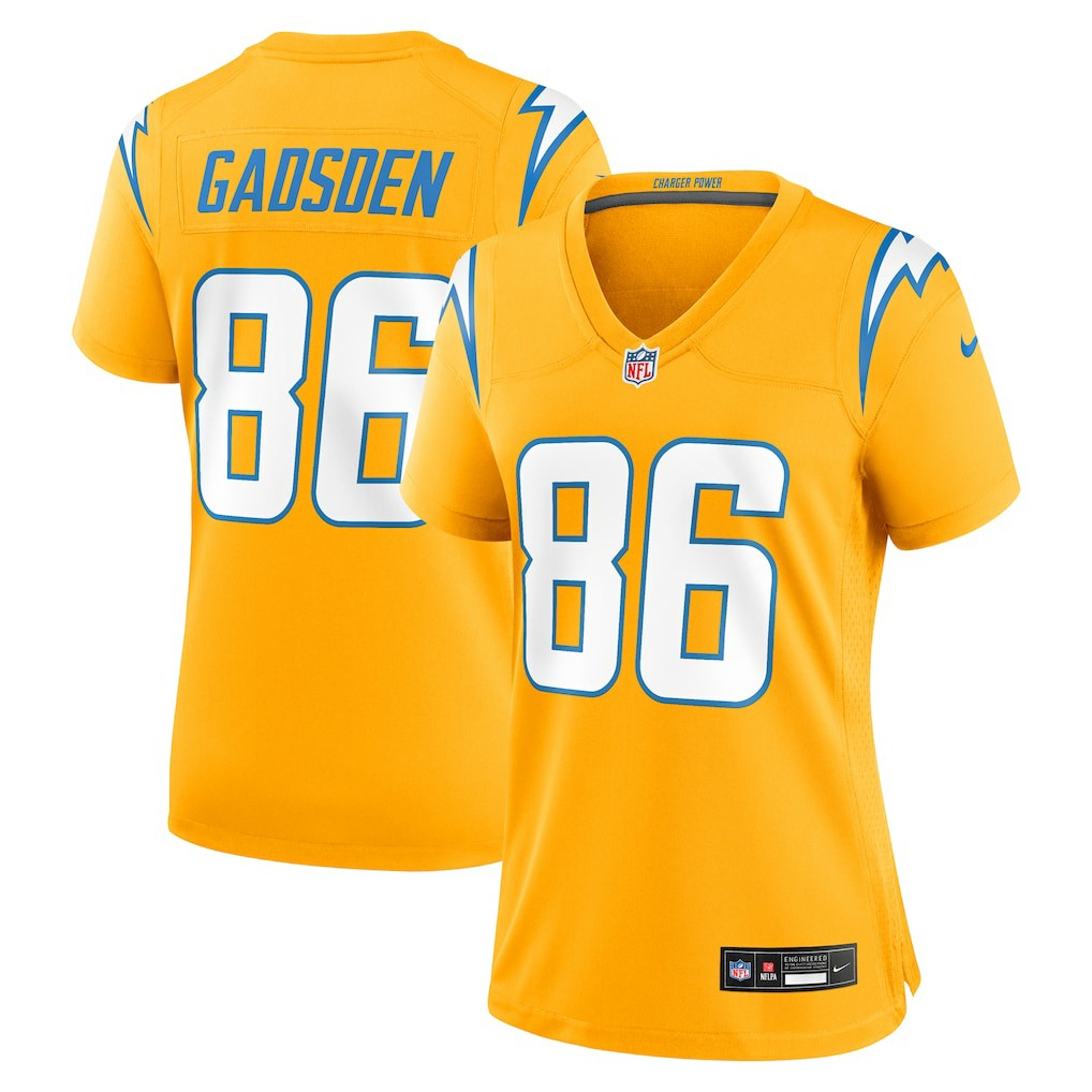 Oronde Gadsden  Women's Alternate Charger Power Game Jersey - Los Angeles Chargers Jerseys