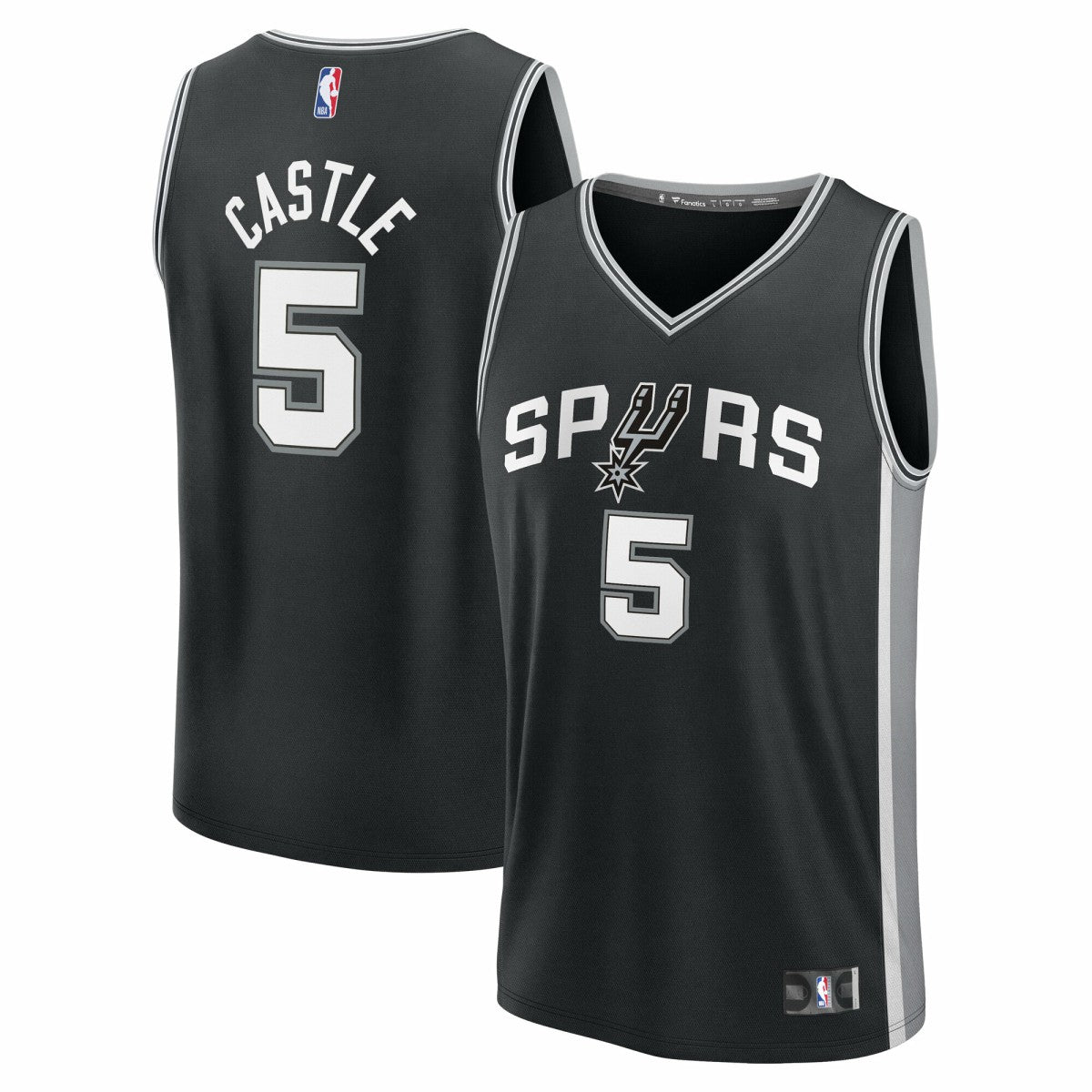 Fanatics Stephon Castle San Antonio Spurs Fast Break Replica Jersey