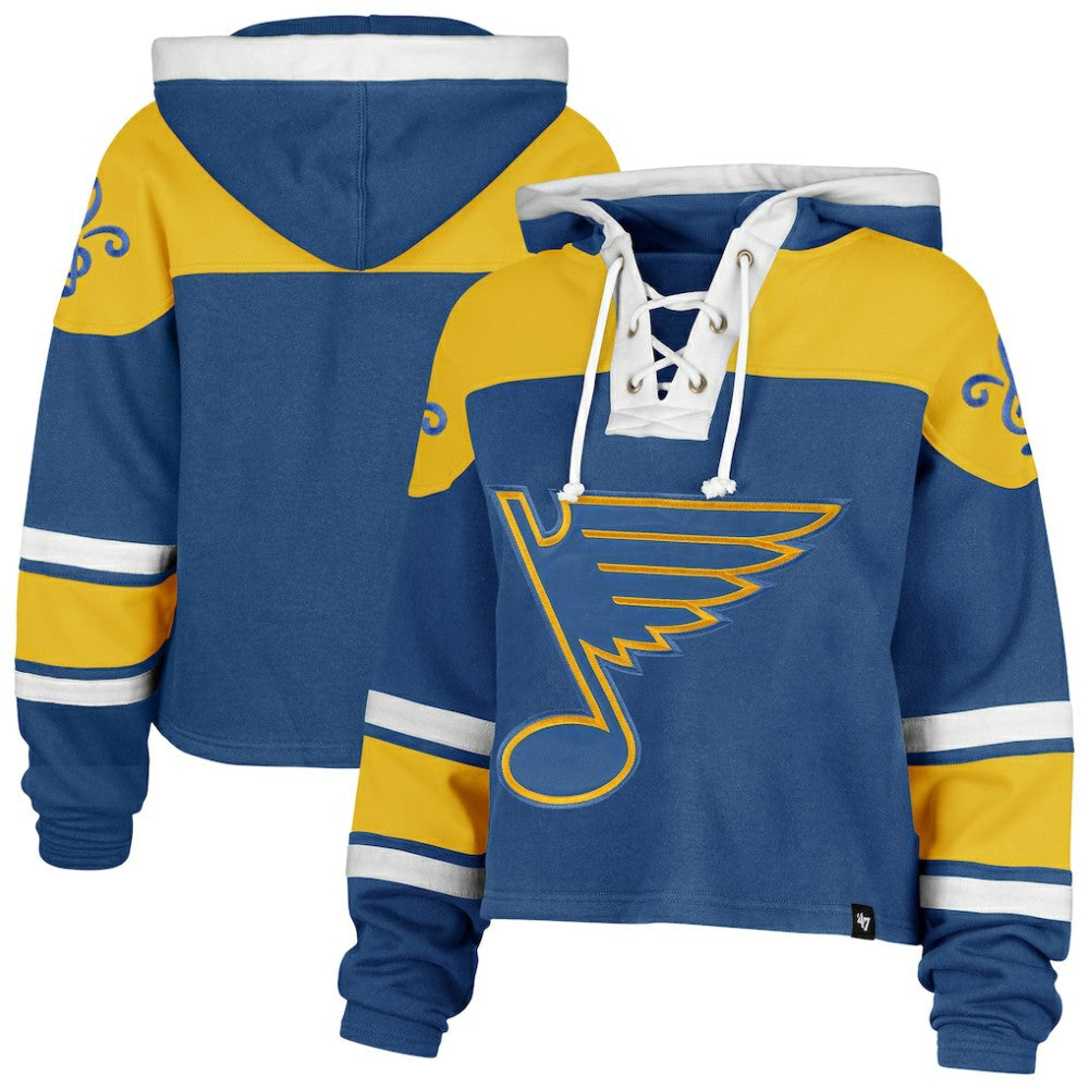 NHL St. Louis Blues '47 Women's Cropped Lacer Hoodie