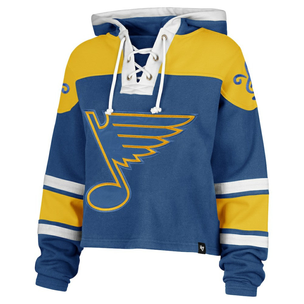 NHL St. Louis Blues '47 Women's Cropped Lacer Hoodie