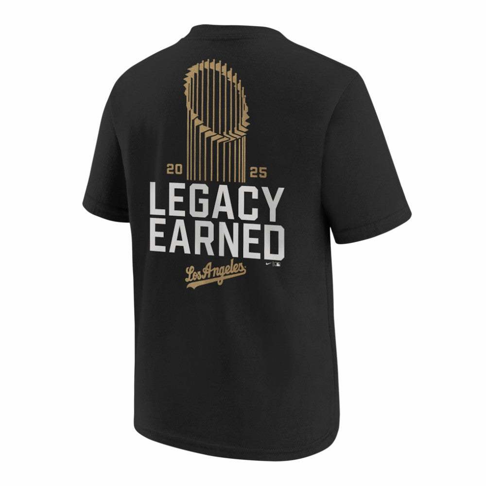 Black Los Angeles Dodgers Nike Youth 2026 Gold Collection Legacy Earned T-Shirt