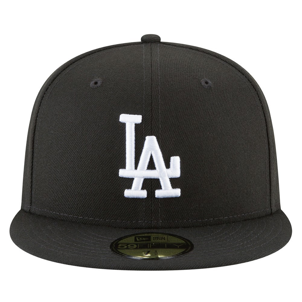 Black Los Angeles Dodgers New Era 2024/25 Back-to-Back Champions Diamond Side Patch 59FIFTY Fitted Hat