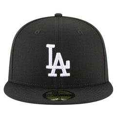 Black Los Angeles Dodgers New Era 2024/25 Back-to-Back Champions Diamond Side Patch 59FIFTY Fitted Hat