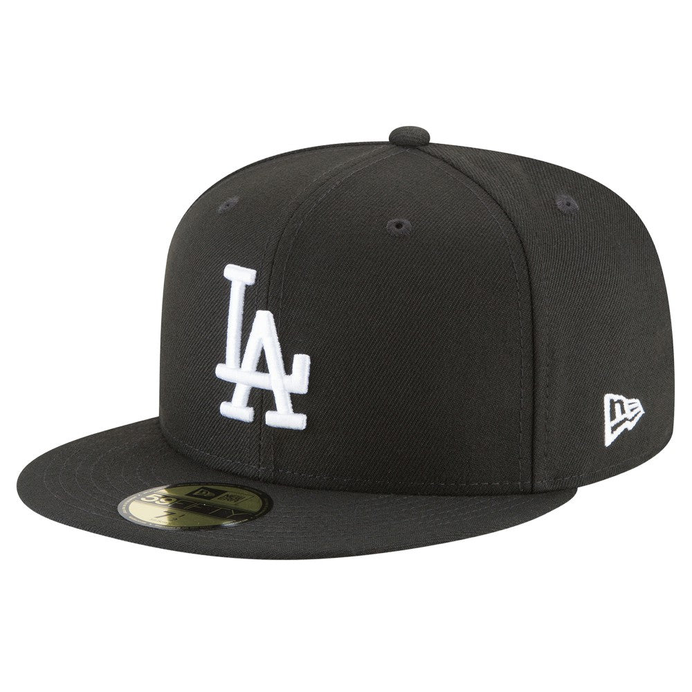 Black Los Angeles Dodgers New Era 2024/25 Back-to-Back Champions Diamond Side Patch 59FIFTY Fitted Hat