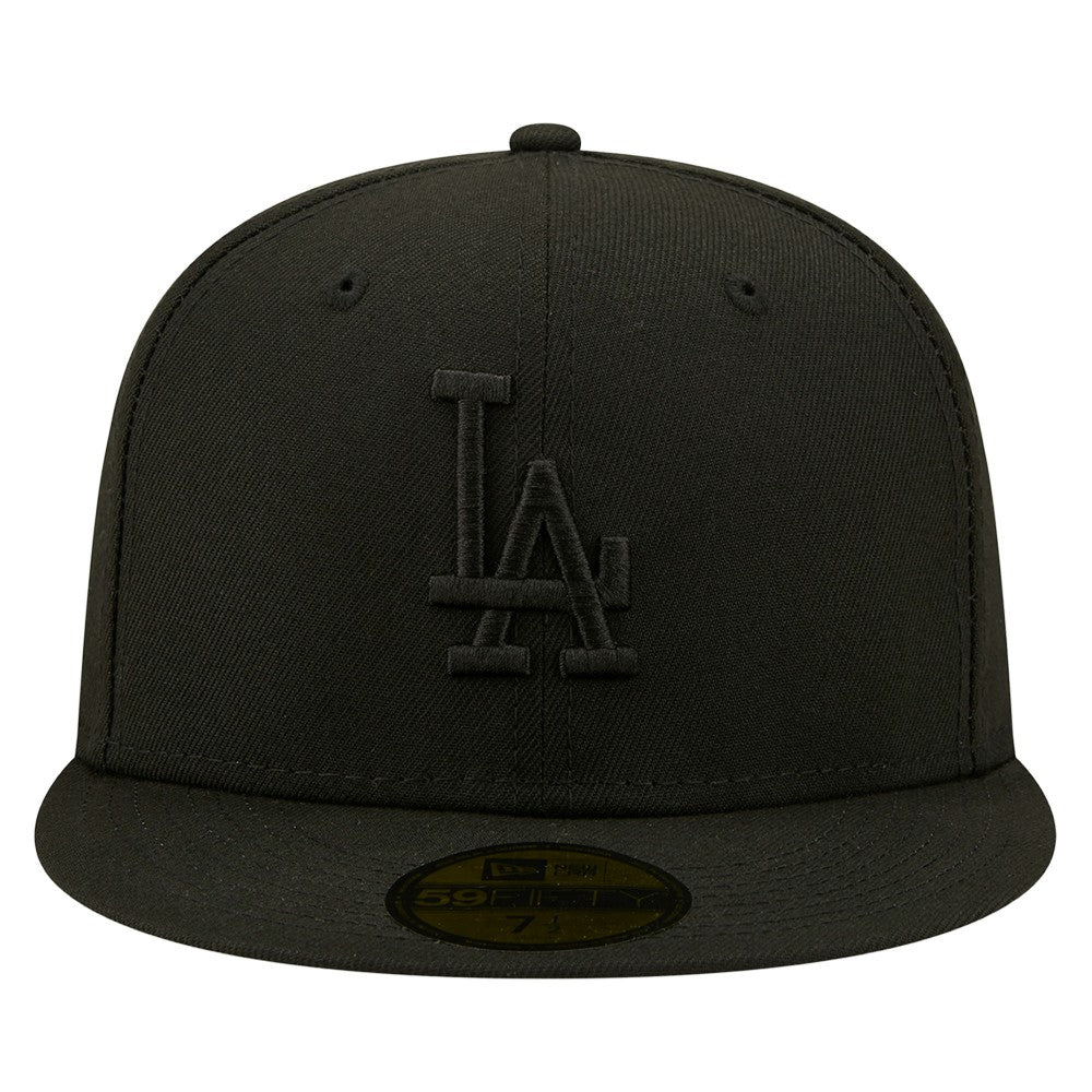 Black Los Angeles Dodgers New Era 2024/25 Back to Back Champions Circle Side Patch Fitted 59FIFTY Hat