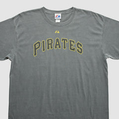 Dark Heather Gray Pittsburgh Pirates Majestic 2010s T-shirt