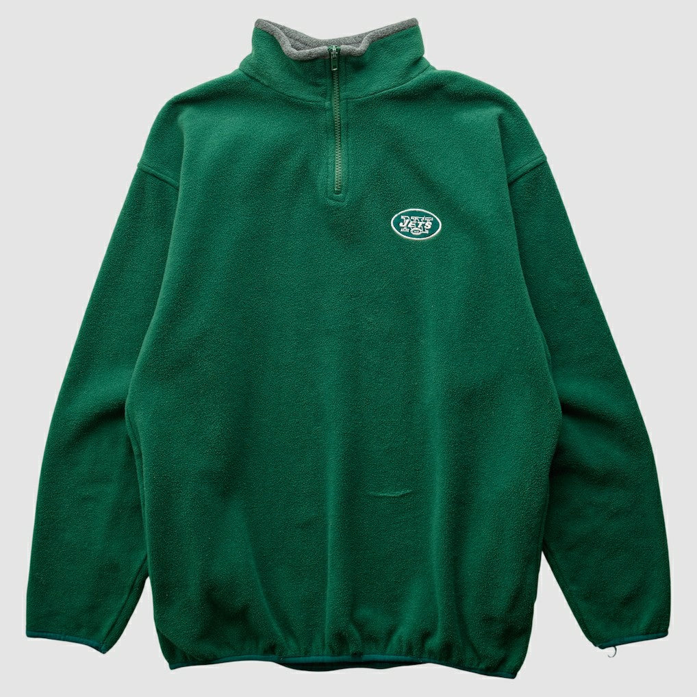 Majestic 2000s 1/4 Zip Sweatshirt - New York Jets Sweatshirts