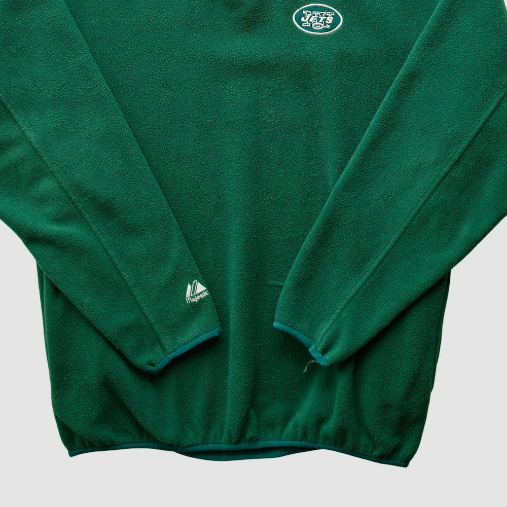 Majestic 2000s 1/4 Zip Sweatshirt - New York Jets Sweatshirts