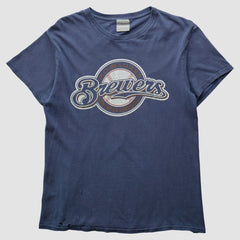 Navy Milwaukee Brewers MLB 2000s T-shirt