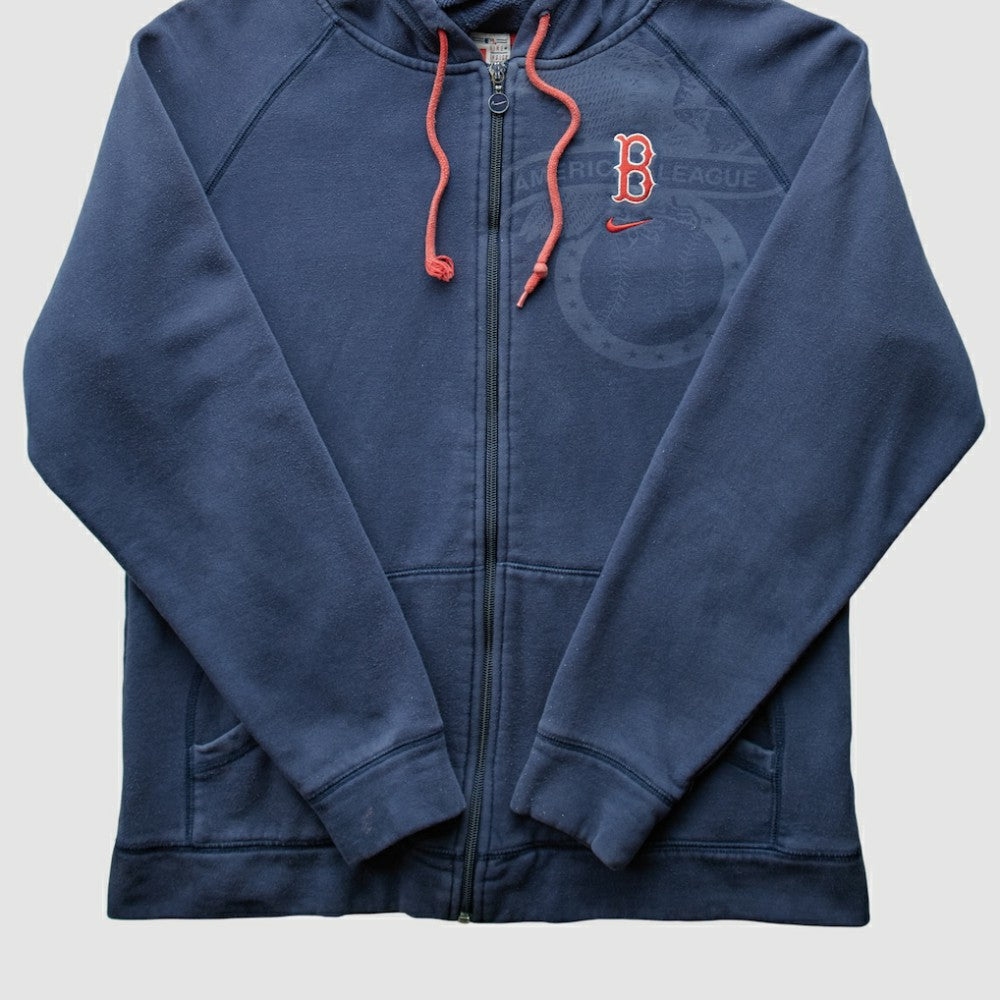 Navy Boston Red Sox Nike 2000s Hooded Full Zip Sweatshirt