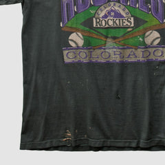 Black Colorado Rockies Salem 90s T-shirt