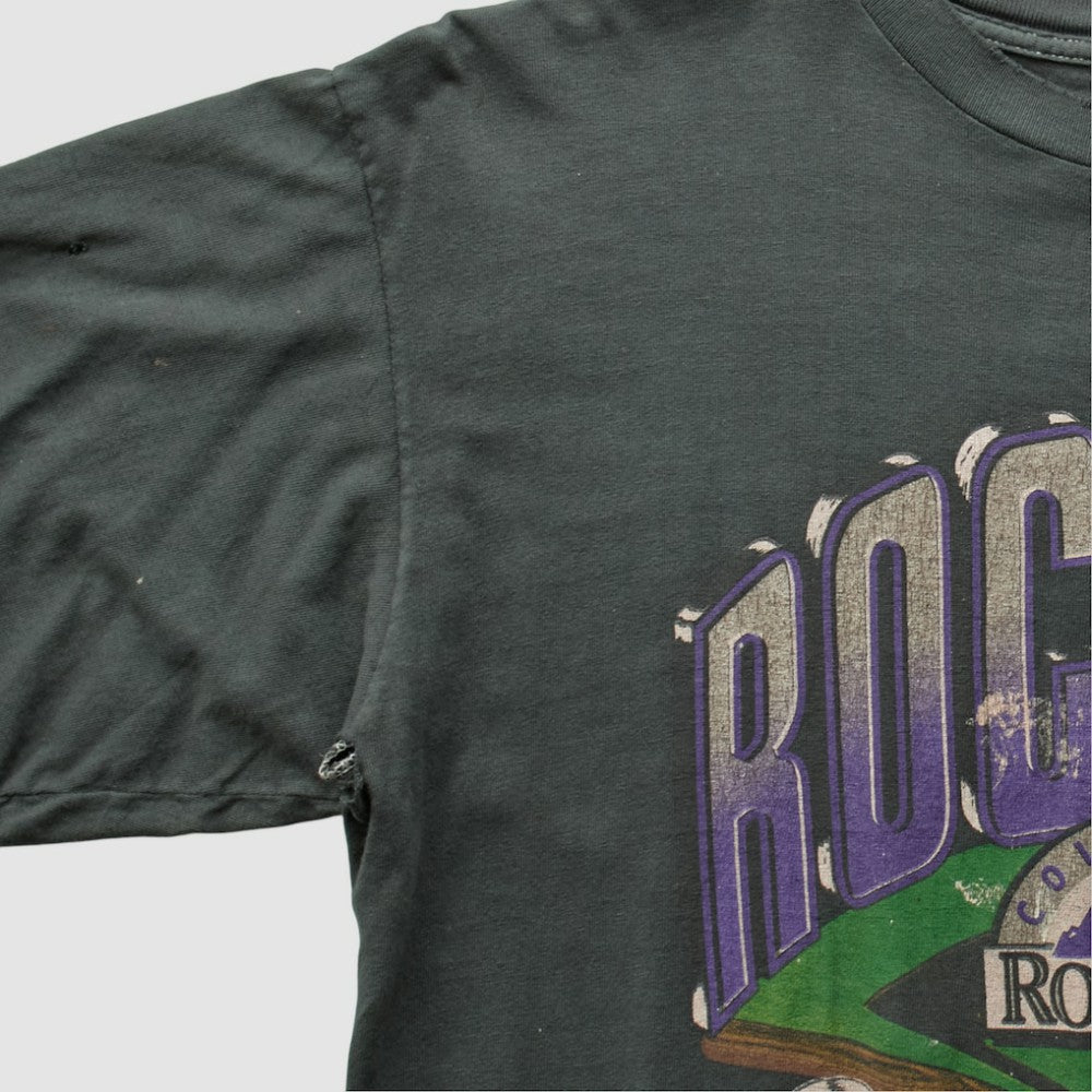 Black Colorado Rockies Salem 90s T-shirt