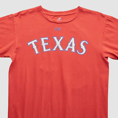 Red Texas Rangers Majestic 2010 T-shirt