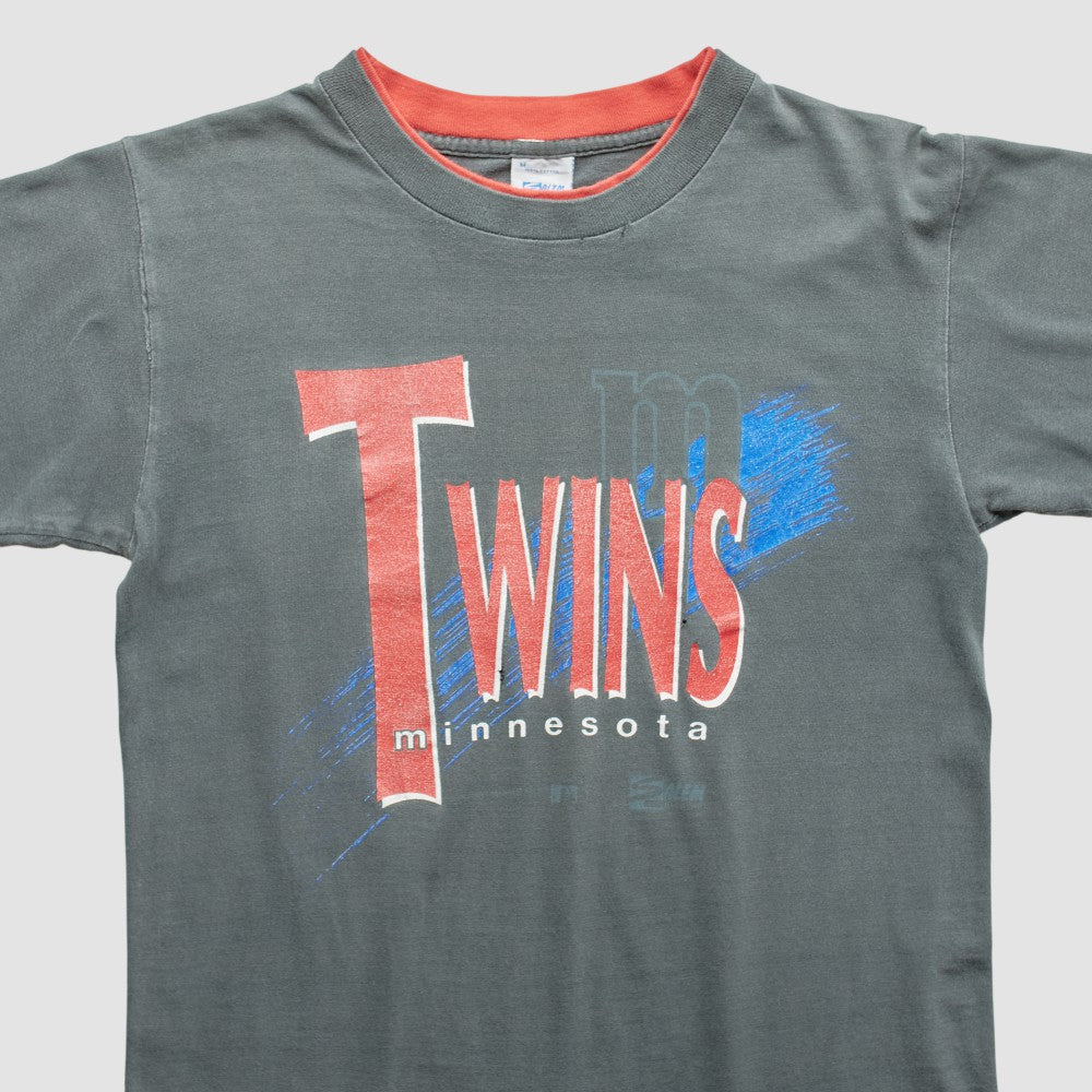 Gray Minnesota Twins Salem 90s T-shirt
