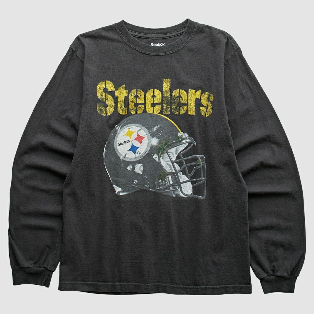 Reebok 2010s Long Sleeve T-shirt - Pittsburgh Steelers T-shirts