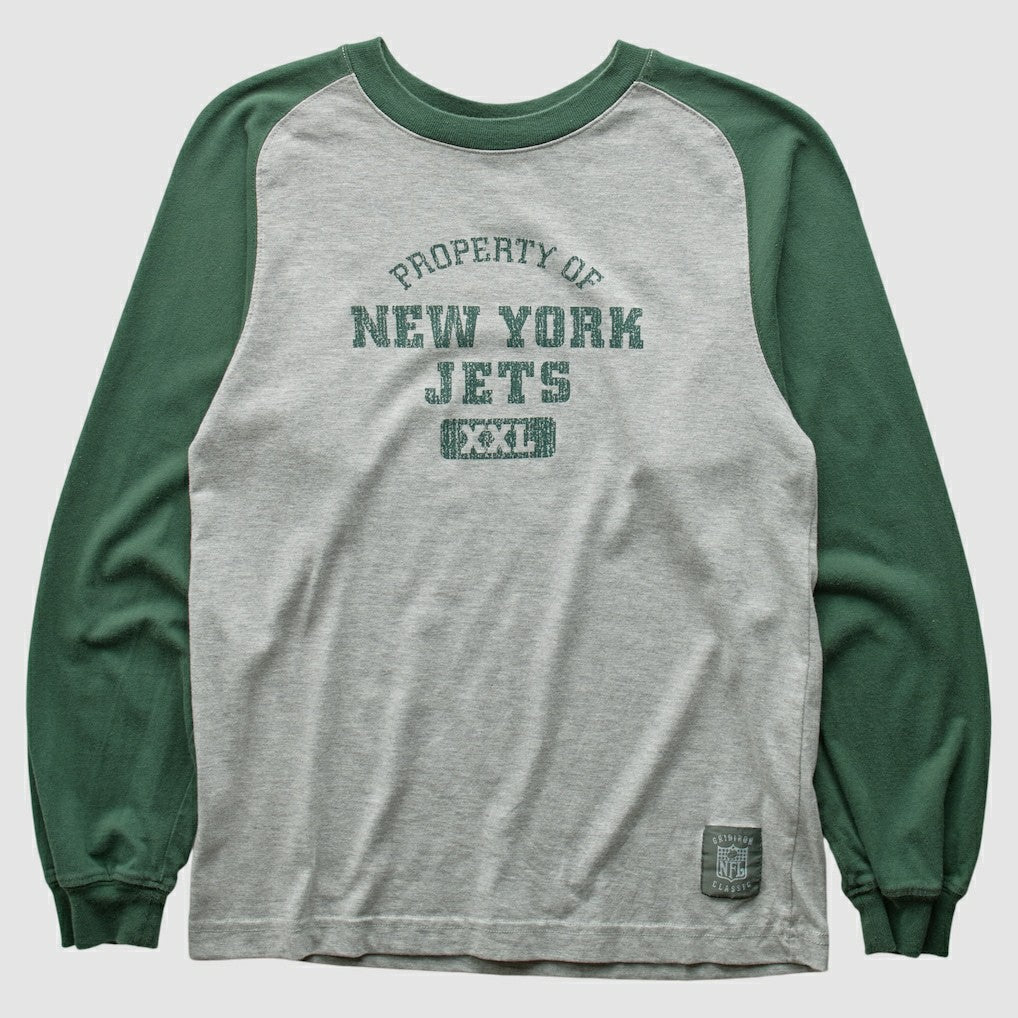 Grid Iron 2000s Long Sleeve T-shirt - New York Jets T-shirts