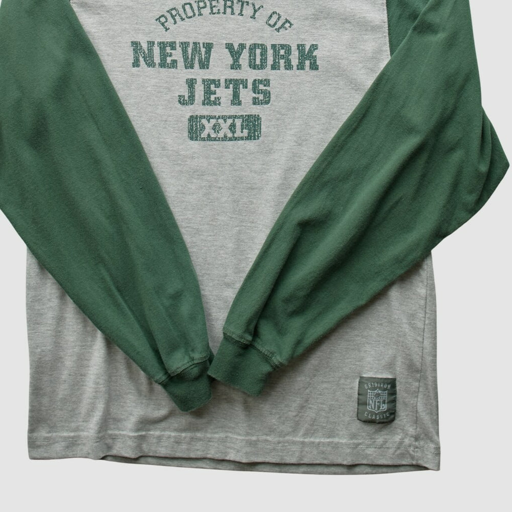 Grid Iron 2000s Long Sleeve T-shirt - New York Jets T-shirts
