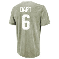 Jaxson Dart  Majestic Threads Mineral Wash Name & Number T-Shirt - New York Giants T-shirts