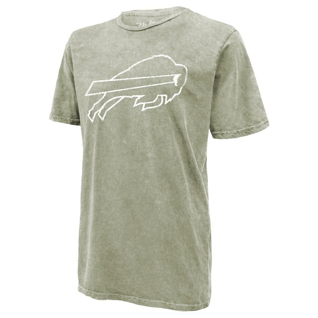 Josh Allen  Majestic Threads Mineral Wash Name & Number T-Shirt - Buffalo Bills T-shirts