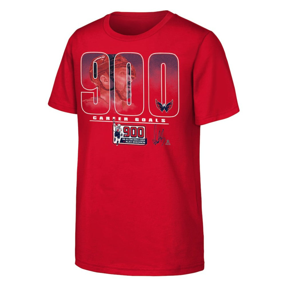 NHL Alexander Ovechkin Washington Capitals Fanatics Youth 900th Career Goal T-Shirt