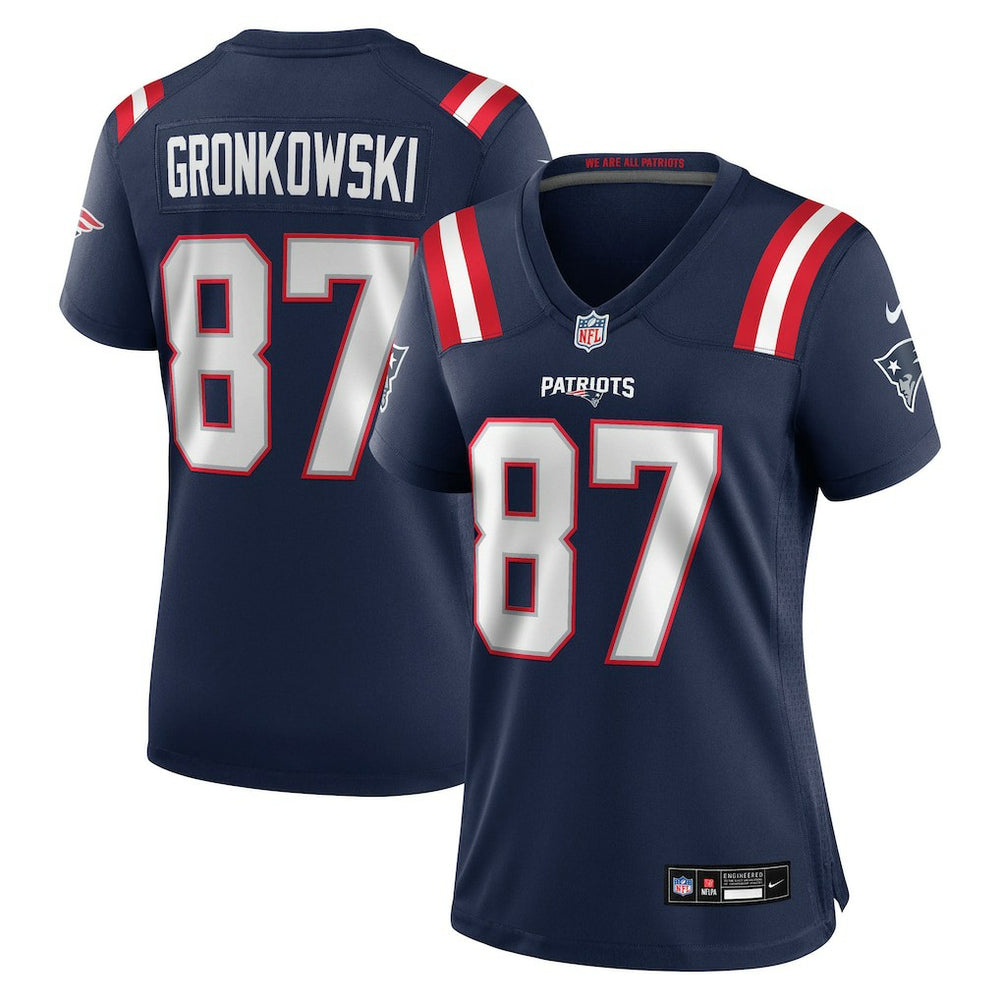 Rob Gronkowski  Women's Team Retired Player Game Jersey - New England Patriots Jerseys