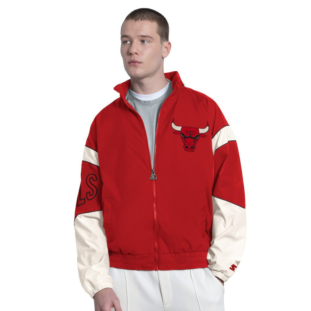Chicago Bulls Starter The Gust Full-Zip Hooded Jacket