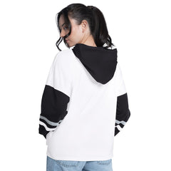 San Antonio Spurs G-III 4Her by Carl Banks Women's Key Player Oversized Hooded Long Sleeve T-Shirt
