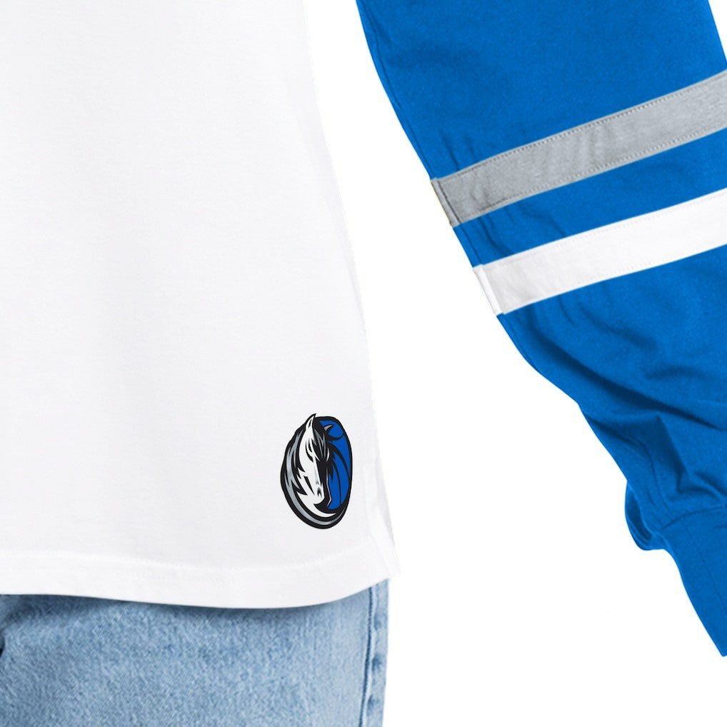 Dallas Mavericks G-III 4Her by Carl Banks Women's Key Player Oversized Hooded Long Sleeve T-Shirt sale