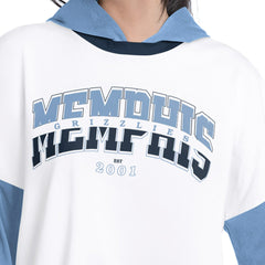 Memphis Grizzlies G-III 4Her by Carl Banks Women's Key Player Oversized Hooded Long Sleeve T-Shirt