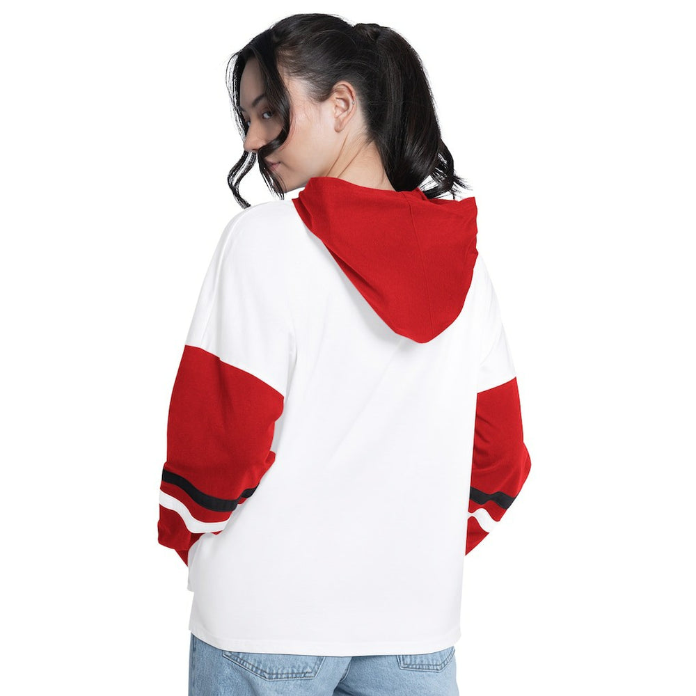 Chicago Bulls G-III 4Her by Carl Banks Women's Key Player Oversized Hooded Long Sleeve T-Shirt sale