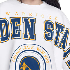 Golden State Warriors G-III 4Her by Carl Banks Women's Bleachers Cropped French Terry Sweatshirt sale