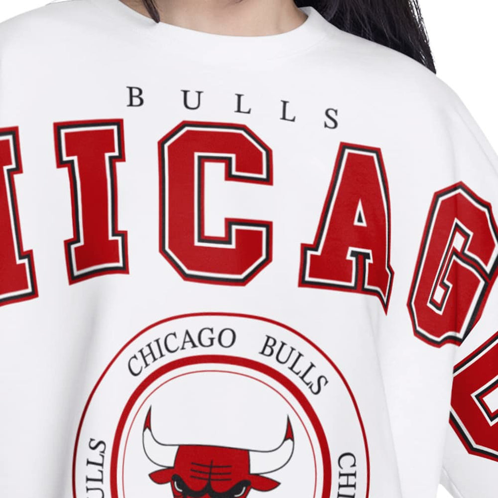 Chicago Bulls G-III 4Her by Carl Banks Women's Bleachers Cropped French Terry Sweatshirt