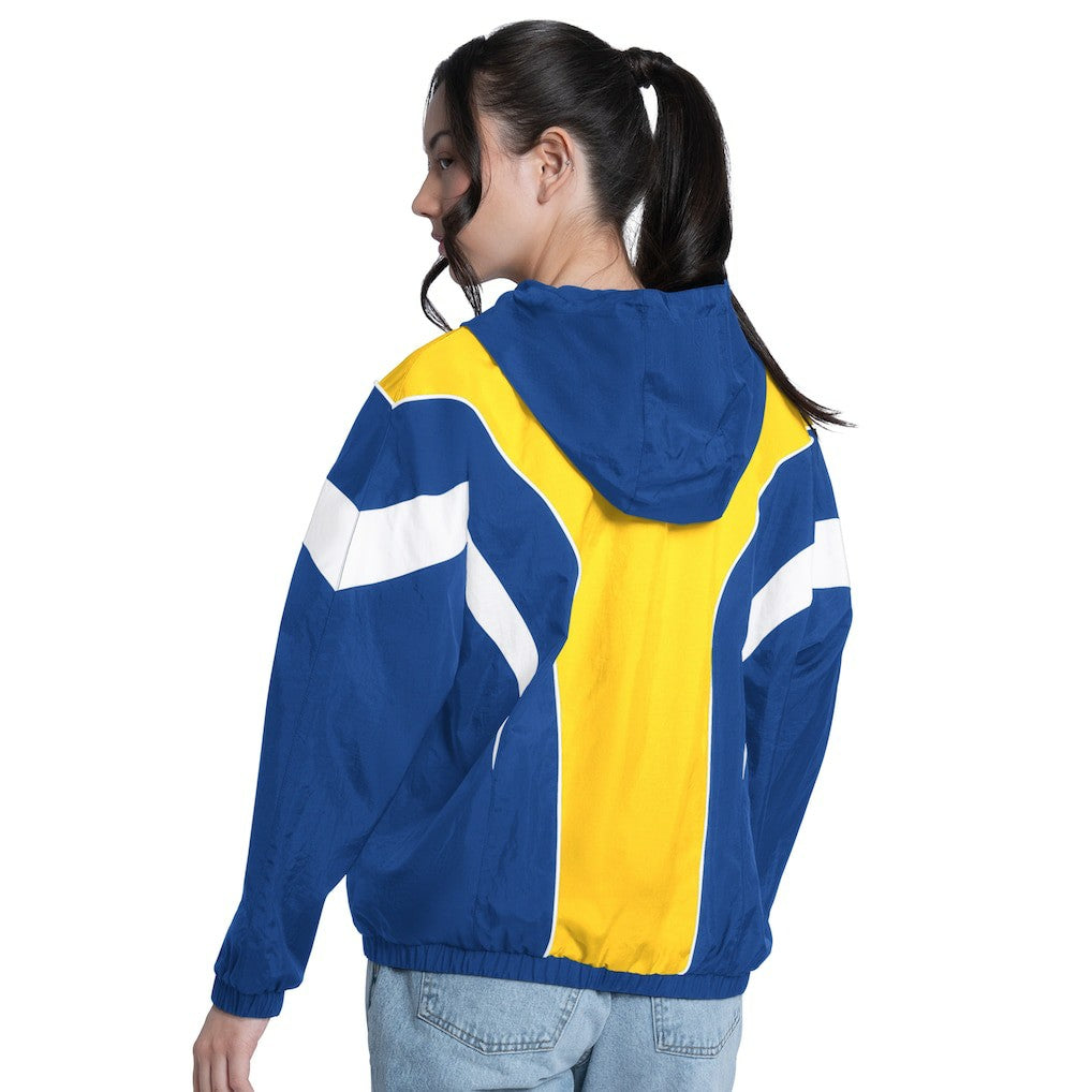 Golden State Warriors G-III 4Her by Carl Banks Women's Quarterback Lightweight Oversized Full-Zip Jacket sale