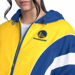 Golden State Warriors G-III 4Her by Carl Banks Women's Quarterback Lightweight Oversized Full-Zip Jacket sale