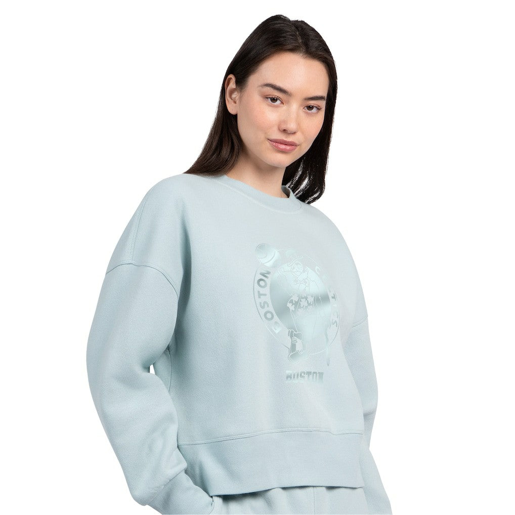 Boston Celtics Starter Women's Pastel Boxy Sweatshirt