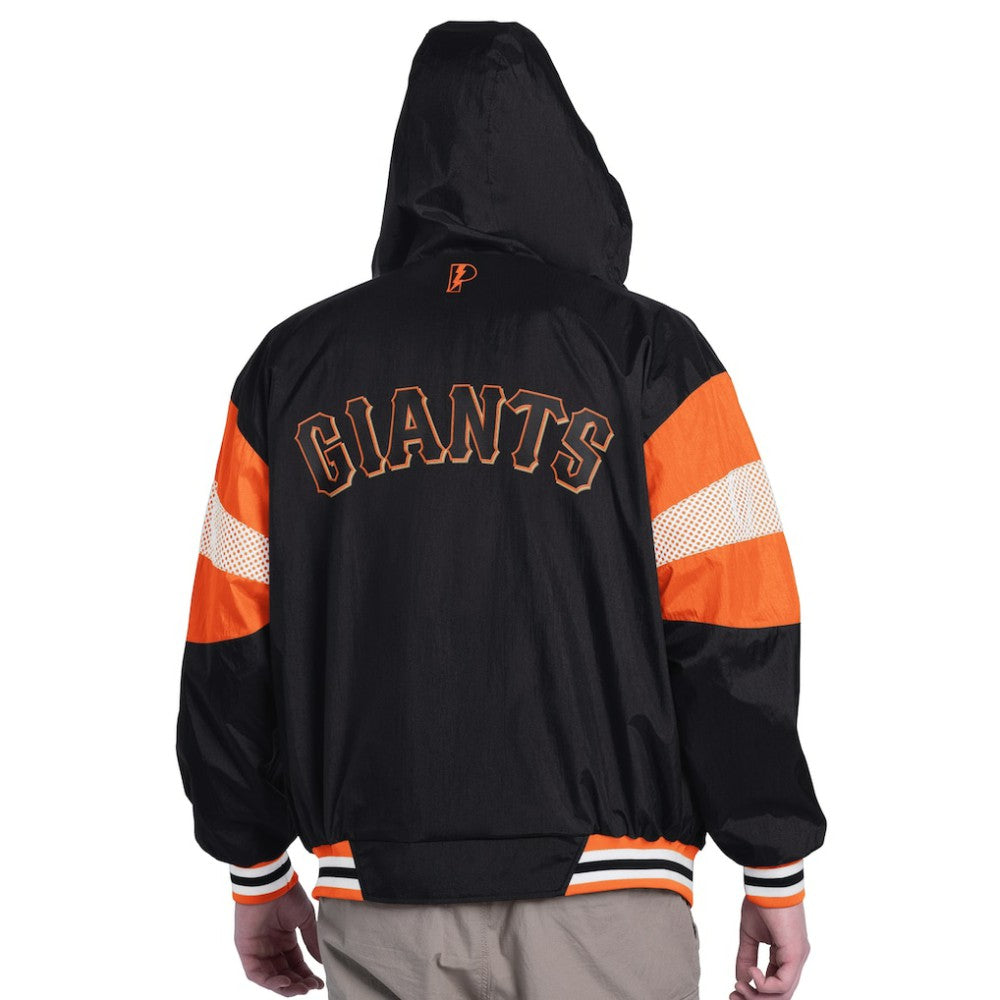 Black/Orange San Francisco Giants Pro Player Legacy Lightweight Full-Zip Hooded Jacket