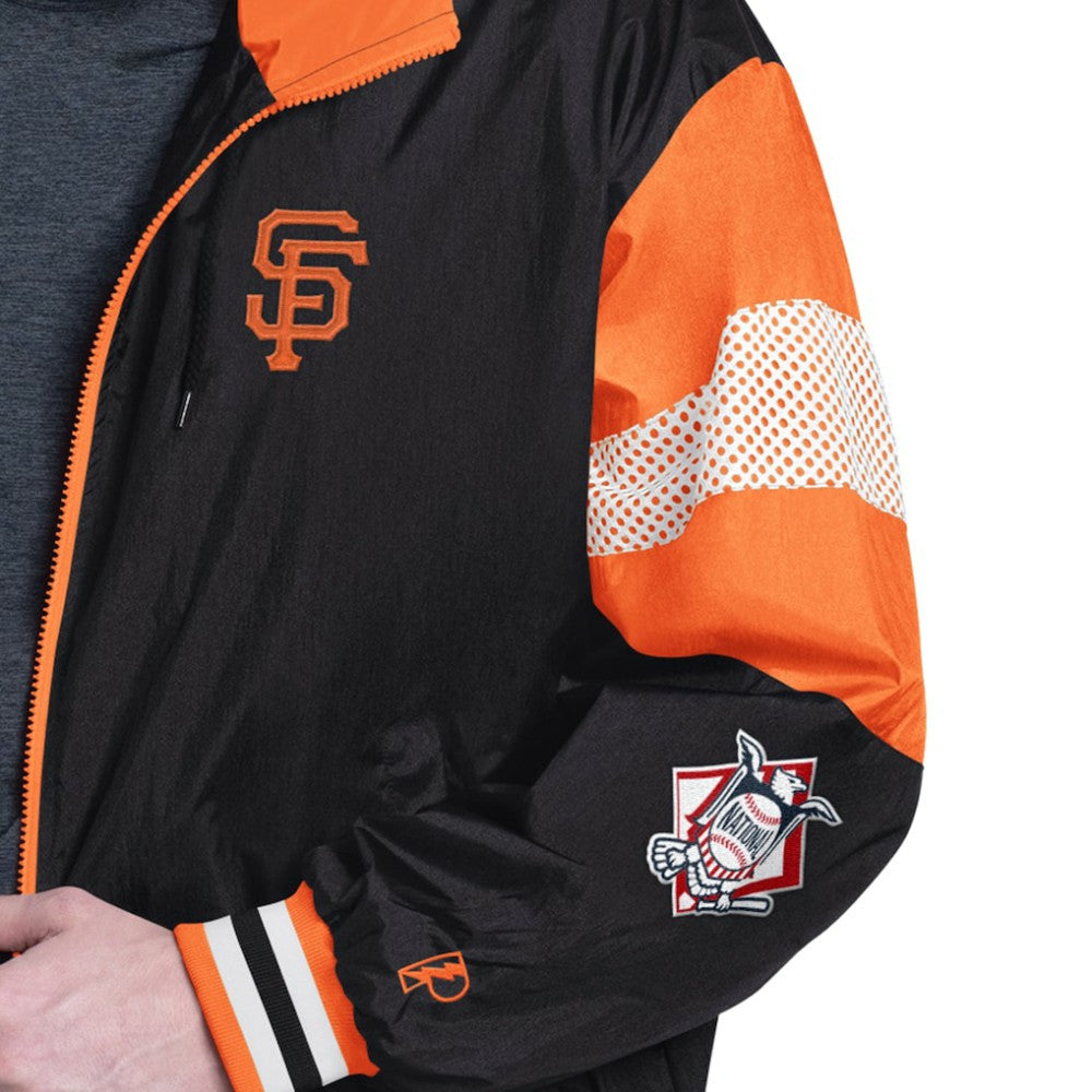 Black/Orange San Francisco Giants Pro Player Legacy Lightweight Full-Zip Hooded Jacket