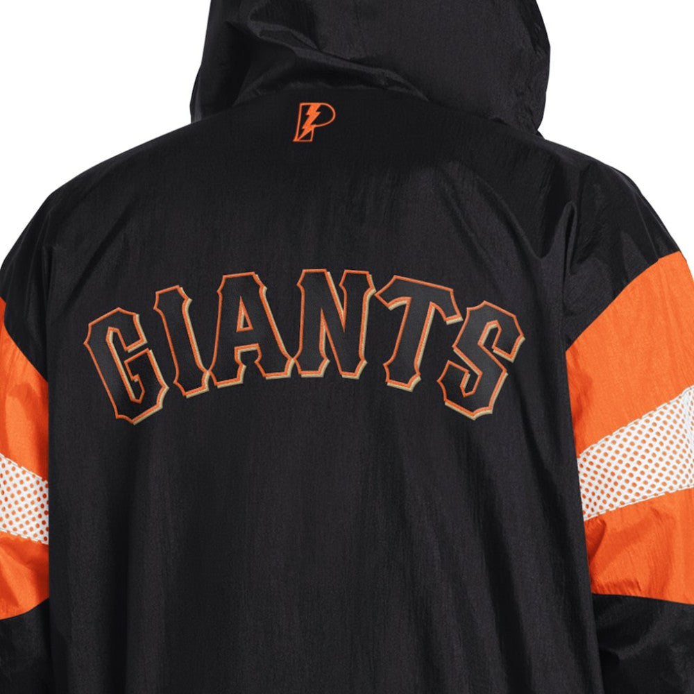 Black/Orange San Francisco Giants Pro Player Legacy Lightweight Full-Zip Hooded Jacket