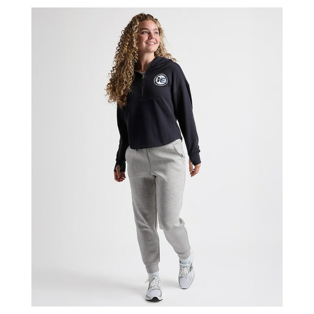 Charles River x  Women's Willow Fleece Quarter-Zip Hoodie - New England Patriots Hoodies