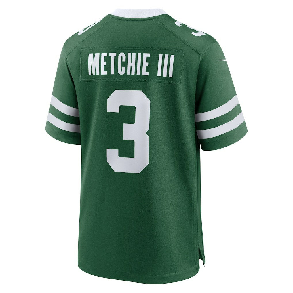 John Metchie III  Team Game Jersey - New York Jets Jerseys