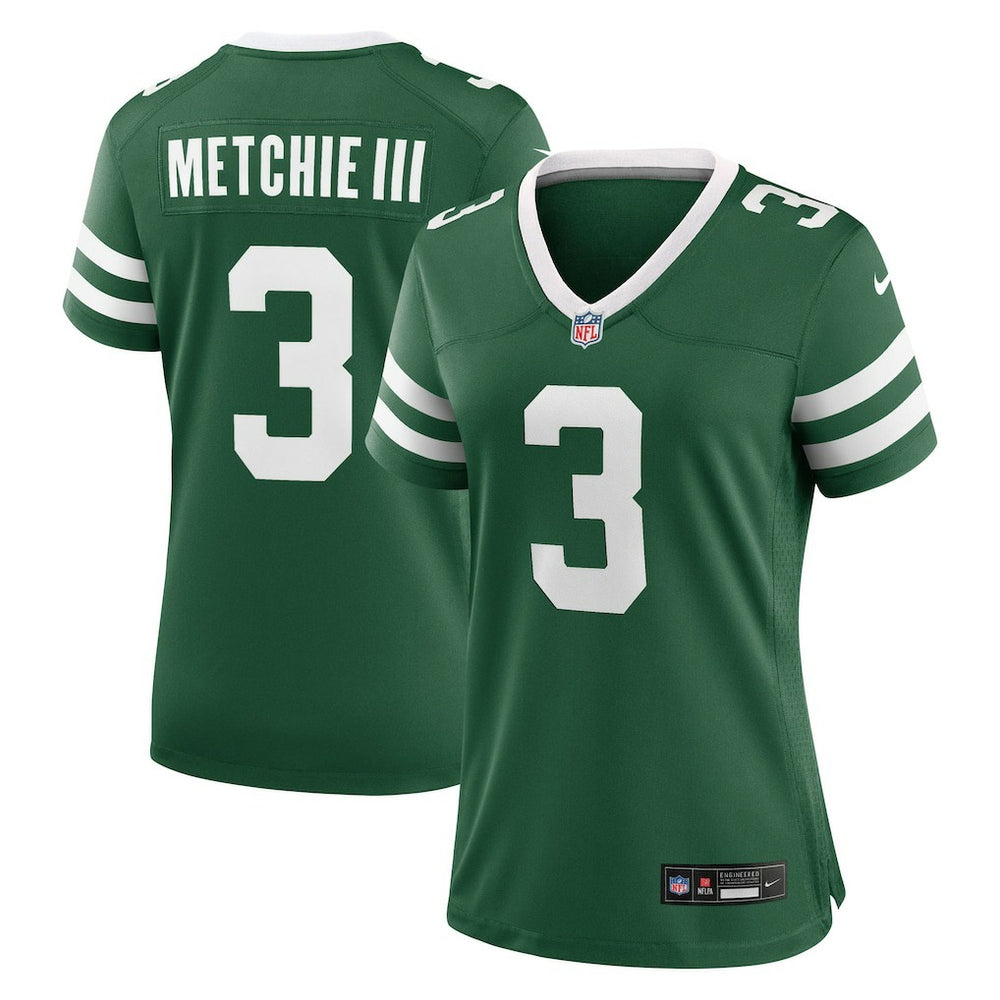 John Metchie III  Women's Team Game Jersey - New York Jets Jerseys